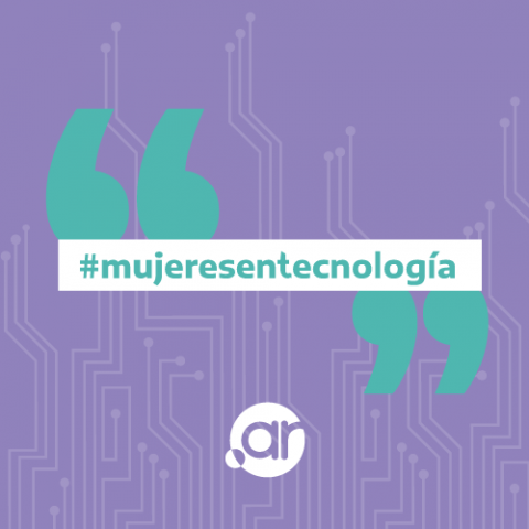 cita con el texto mujeres en tecnología