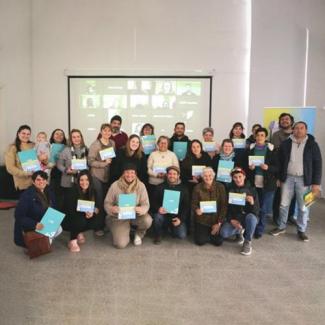 Grupo de personas de Entre Ríos que  participaron en el taller de activación de tienda virtual.
