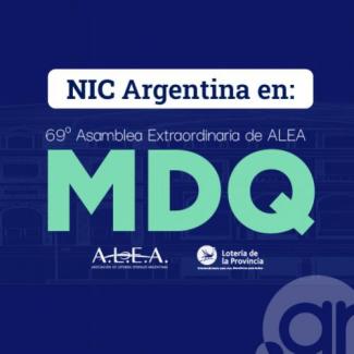 NIC Argentina en la 69 asamblea extraordinaria de ALEA MDQ - ALEA y Lotería de la Provincia
